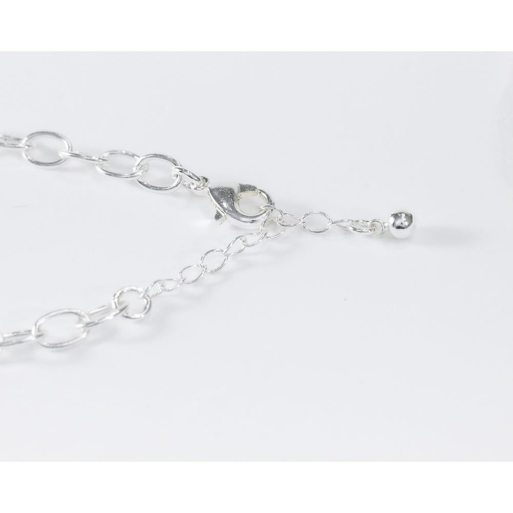 La Morongo Co. 0213 Korean Elegance Pearl & Lock Charm Bracelet – 316L Stainless Steel